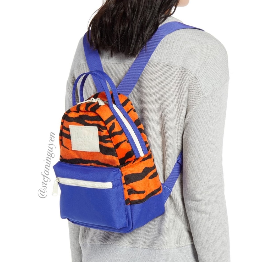11½x9x4⬇️ Herschel Tiger Fleece Mini Nova Backpack